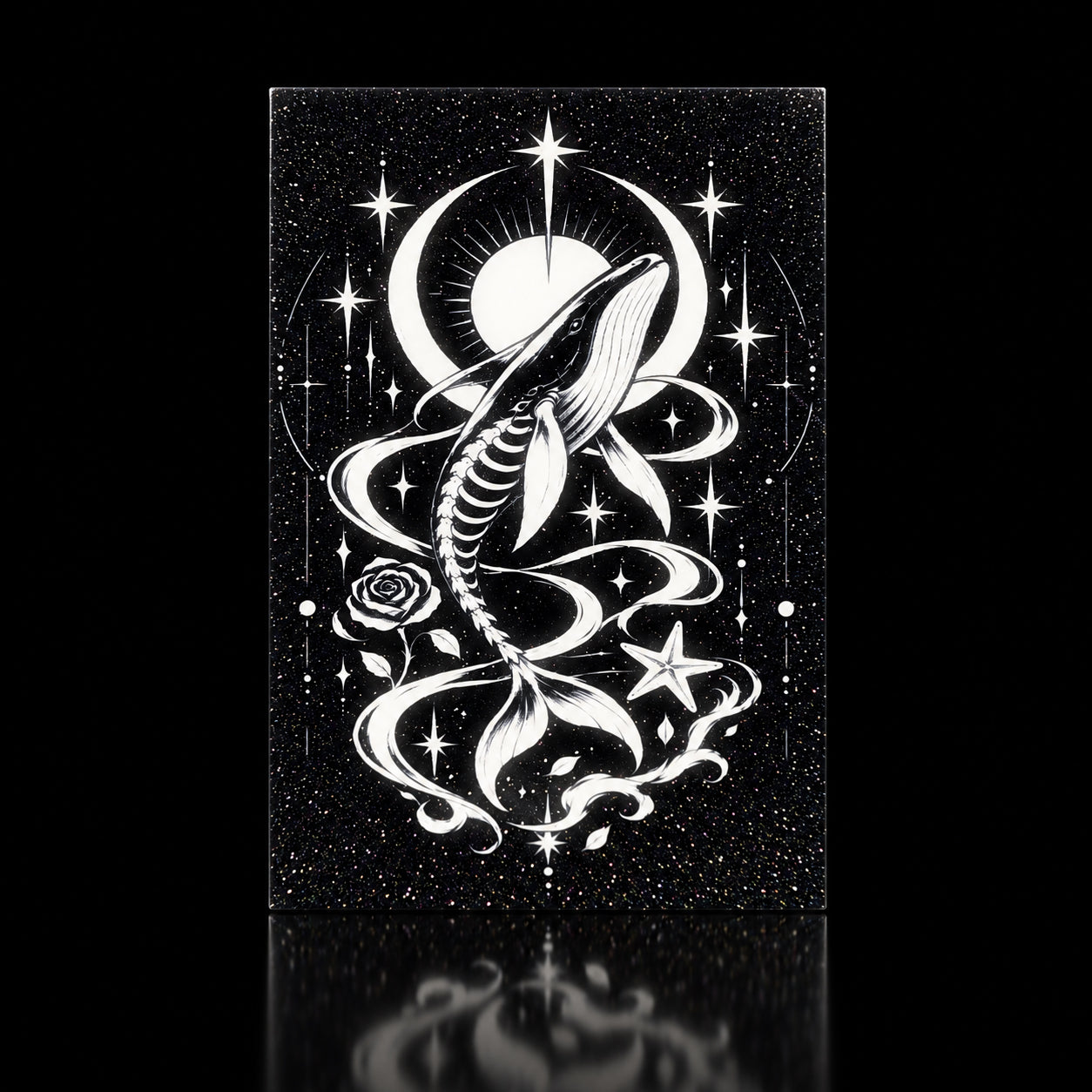 Death Tarot Postcard – Celestial Whale | Make Space for Renewal