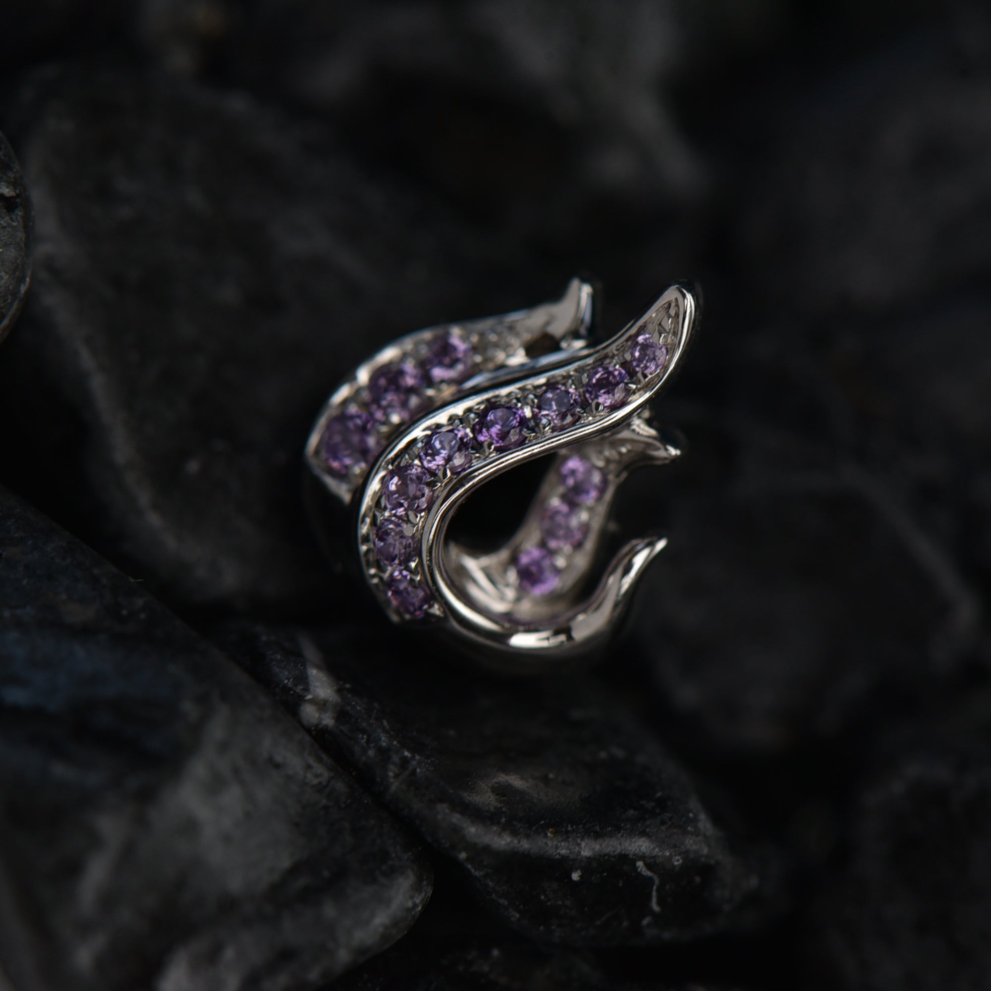 Devil Flame Stud Earrings