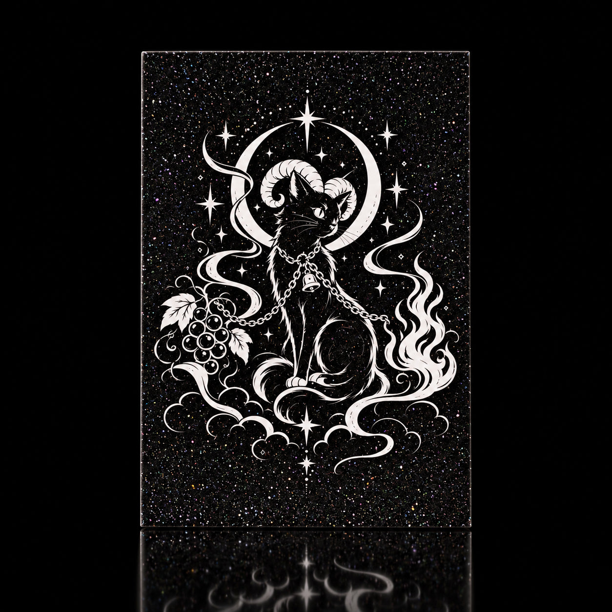 The Devil Tarot Postcard – Celestial Cat | Reclaim Your Choice
